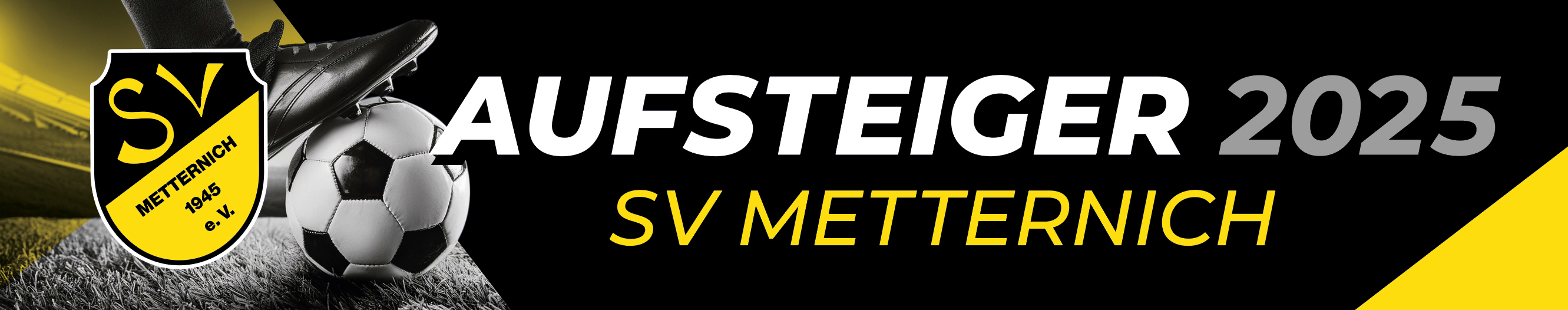 Werbebanner am Sportplatz