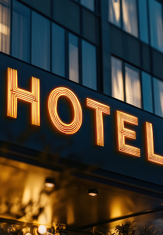 Hotel Leuchtbuchstaben