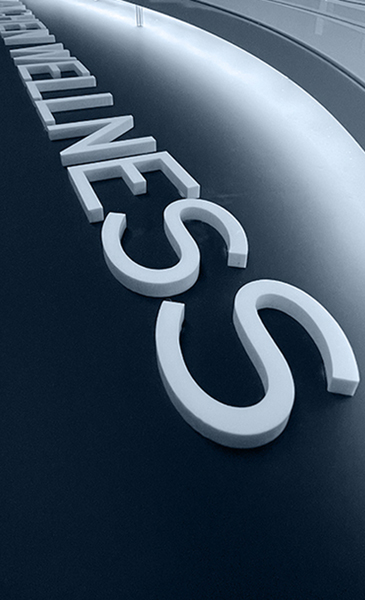 LED-Leuchtbuchstaben Wellness